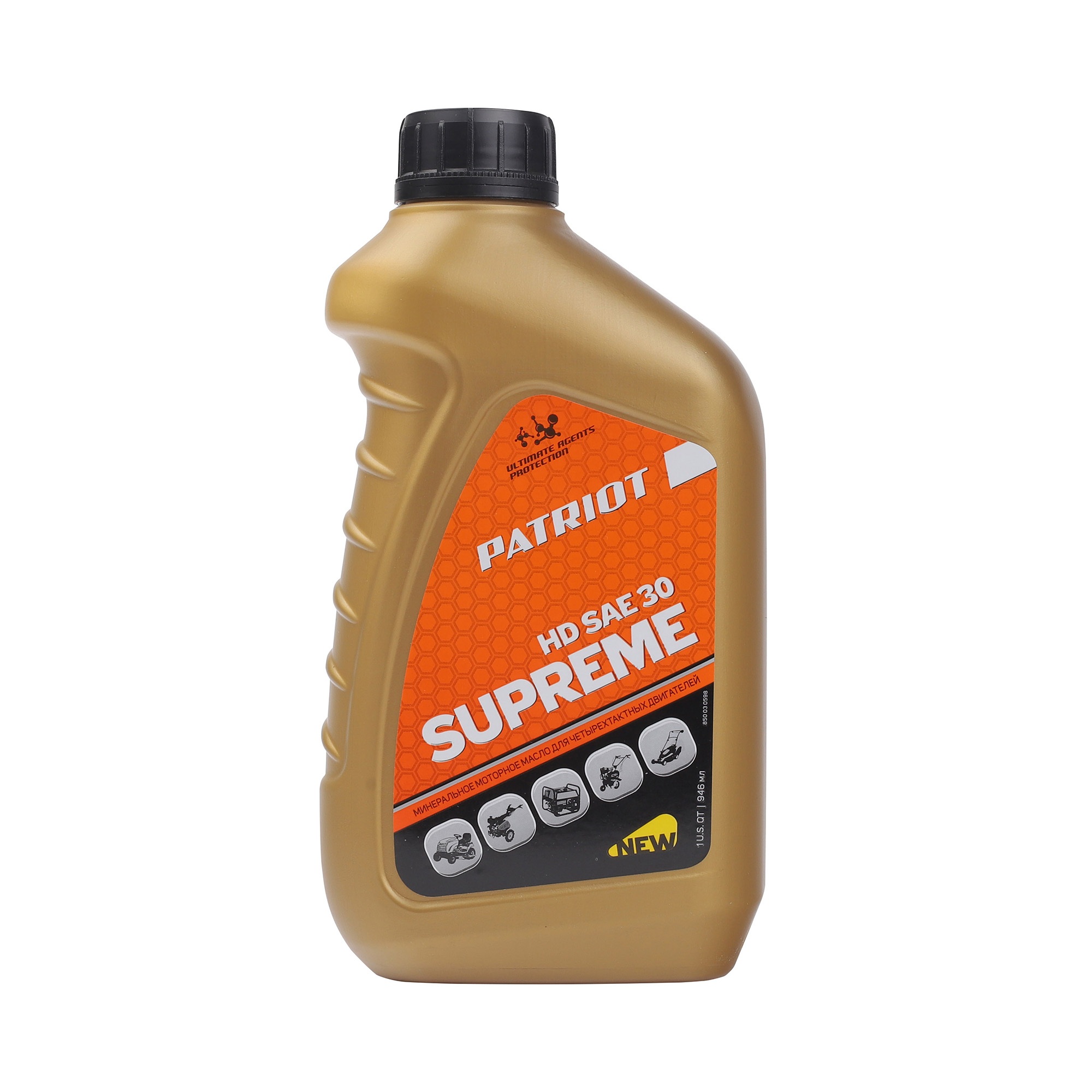 Масло минеральное PATRIOT SUPREME HD SAE 30 4Т 0,946 л.