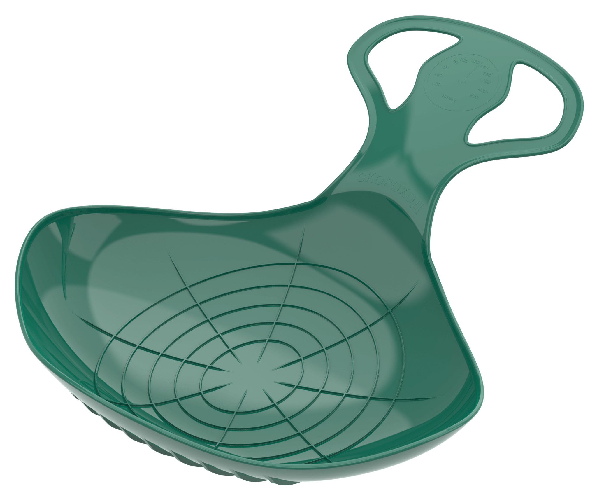 Санки-ледянки "Скороход" 65х42 см (зелёный)