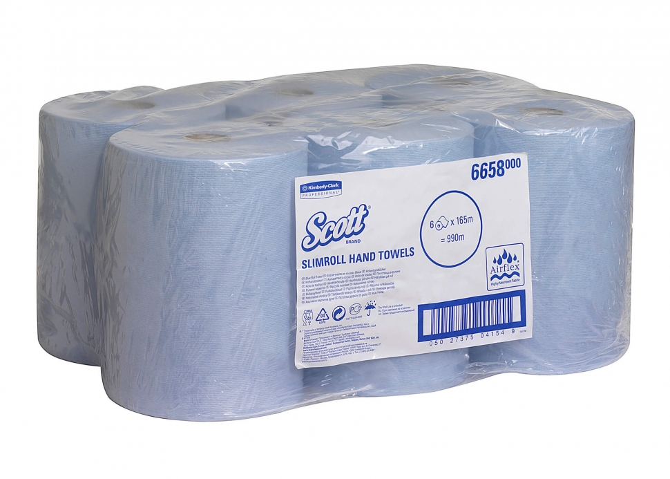 Бумажные полотенца в рулонах Kimberly-Clark SCOTT SLIMROLL 6658