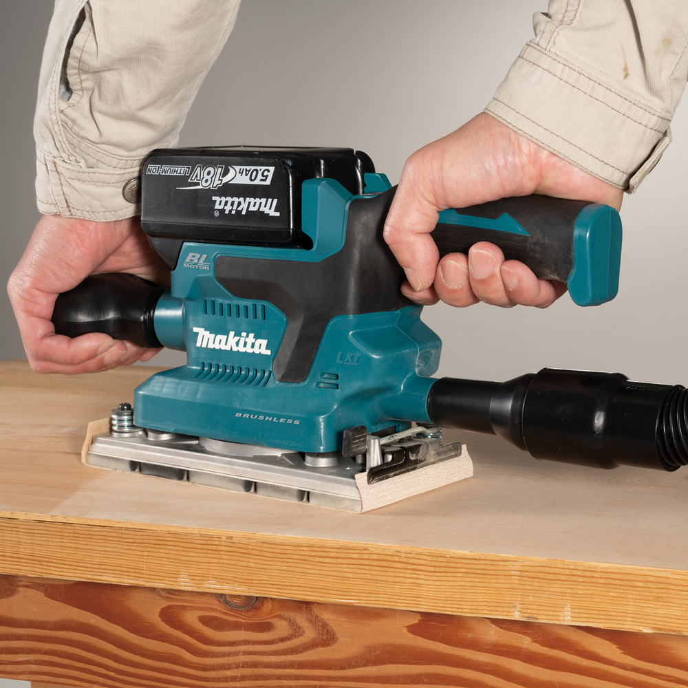 Вибрационная шлифмашина аккумуляторная Makita DBO380Z LXT 18В, 12000 об/мин, без акб и ЗУ