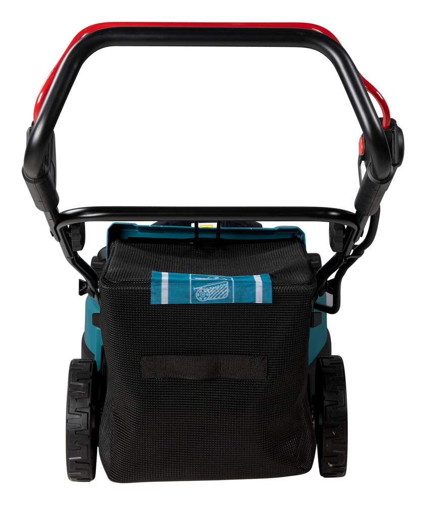 Газонокосилка аккумуляторная Makita DLM480CT2 LXT 2х18В, 860Вт, дека 48см, 62л, 4в1, XPT, (2xBL1850B, DC18SH)