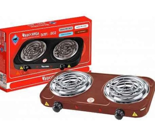 Плита электрическая бытовая настольная Чудесница ЭЛП-802