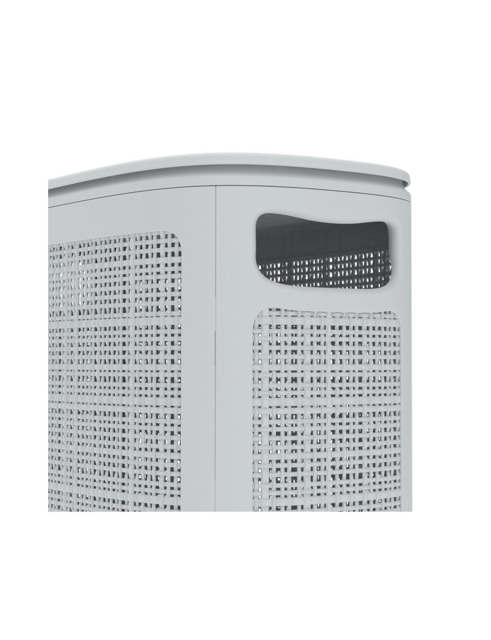 Плетёная корзина для белья сборная «Лён» 45 л (43х20х60 см) серый