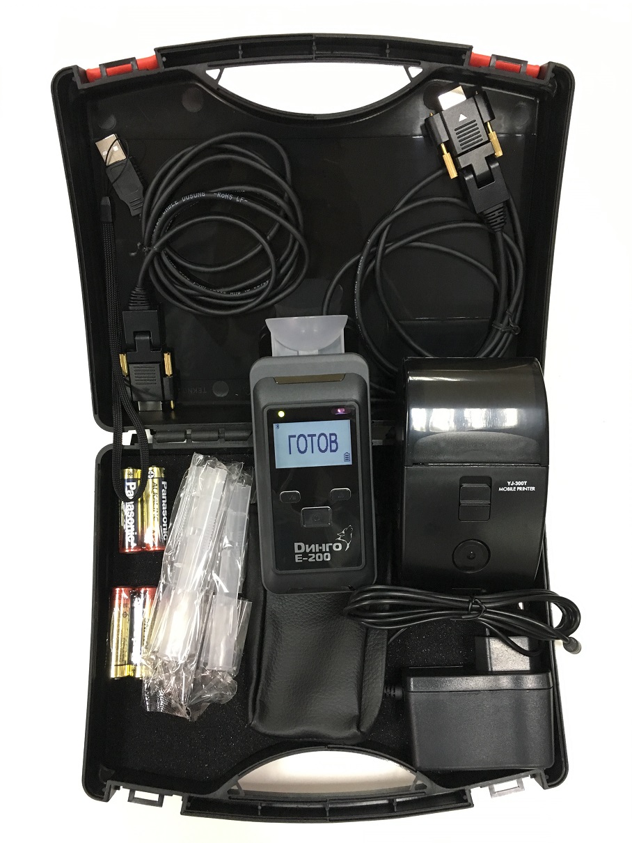 Профессиональный алкотестер Динго Е-200 (B) с принтером