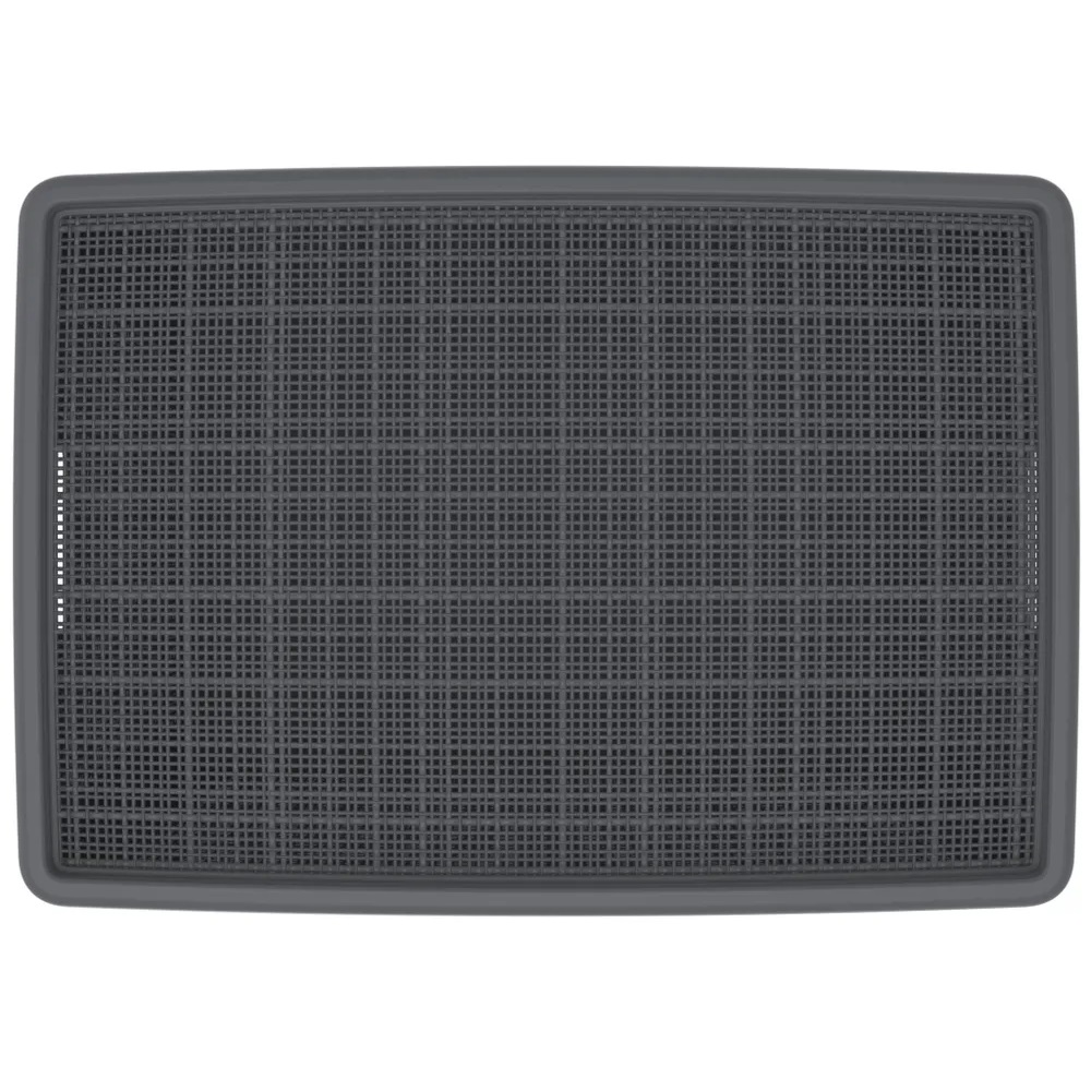 Плетёная корзина для хранения с крышкой «Лён» 65 л (568х400х391 мм) графит