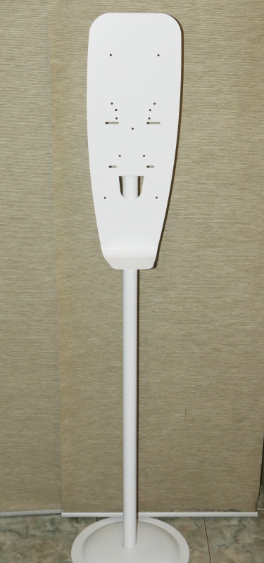 Мобильная стойка с каплеуловителем для дезинфекции рук (белая)