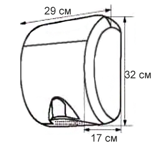 Сушилка для рук MERIDA ECOFLOW EJM101, матовая нержавеющая сталь