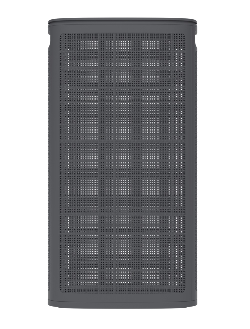 Плетёная корзина для белья сборная «Лён» 60 л (43х20х80 см) графит