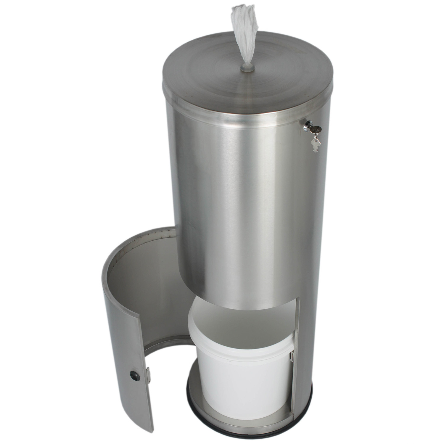 Урна с диспенсером бумаги Ksitex FGB-162M (матовая)