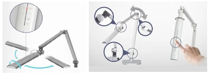 Профессиональный светодиодный светильник на струбцине Diasonic DL-120PH белый