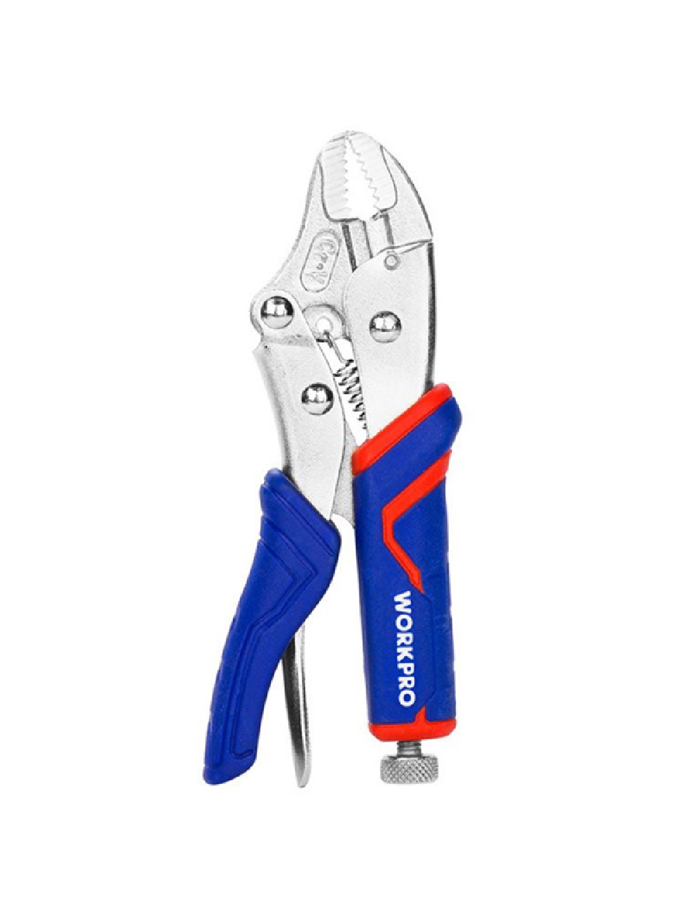Клещи зажимные 250 мм с изогнутыми губками CR-V  WORKPRO