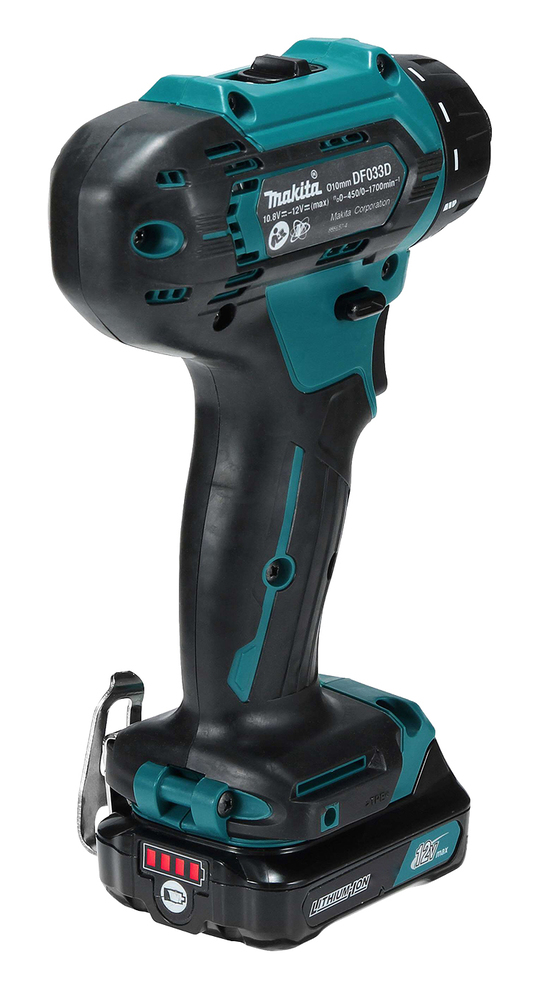 Дрель-шуруповерт аккумуляторная Makita DF033DZ CXT 12В, 30 Нм, 1700 об/мин, без акб и ЗУ
