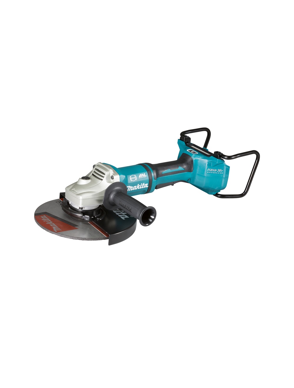 Угловая шлифмашина аккумуляторная Makita DGA901ZU LXT 36В (2х18В), 230 мм, 6000 об/мин, без акб и ЗУ