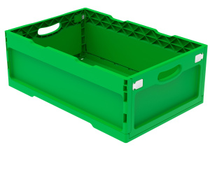 Ящик складной с кнопками-фиксаторами (ударопрочный, морозостойкий) АП 488, комплект 7 штук