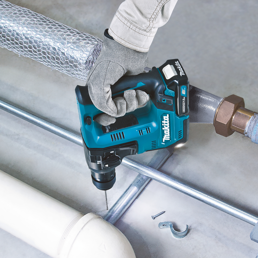 Перфоратор аккумуляторный Makita HR140DZ XGT 10.8В, 14 мм, 1,0 Дж, SDS-PLUS, без акб и ЗУ