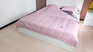Комплект постельного белья GOCHU Solido set Q розовый