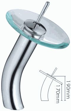 СМЕСИТЕЛЬ LEDEME L1055-3 ДЛЯ УМЫВАЛЬНИКА, КАСКАДНЫЙ ИЗЛИВ