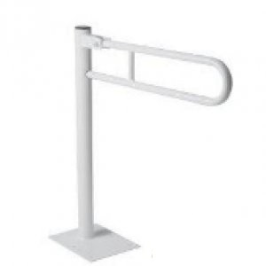 Поручень для инвалидов откидной MERIDA длина 600 мм, высота 750 мм, напольный (эмалированная сталь) TPP11