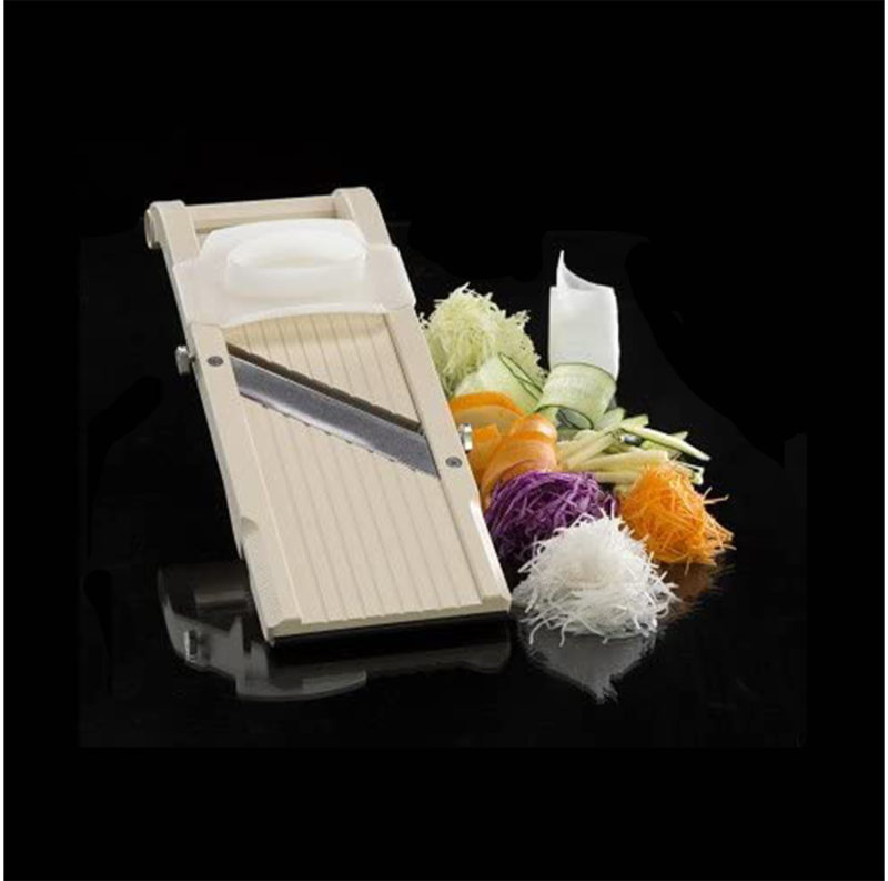 Овощерезка SUPER BENRINER MANDOLINE с 3 сменными насадками и регулируемой толщиной нарезки VS-64