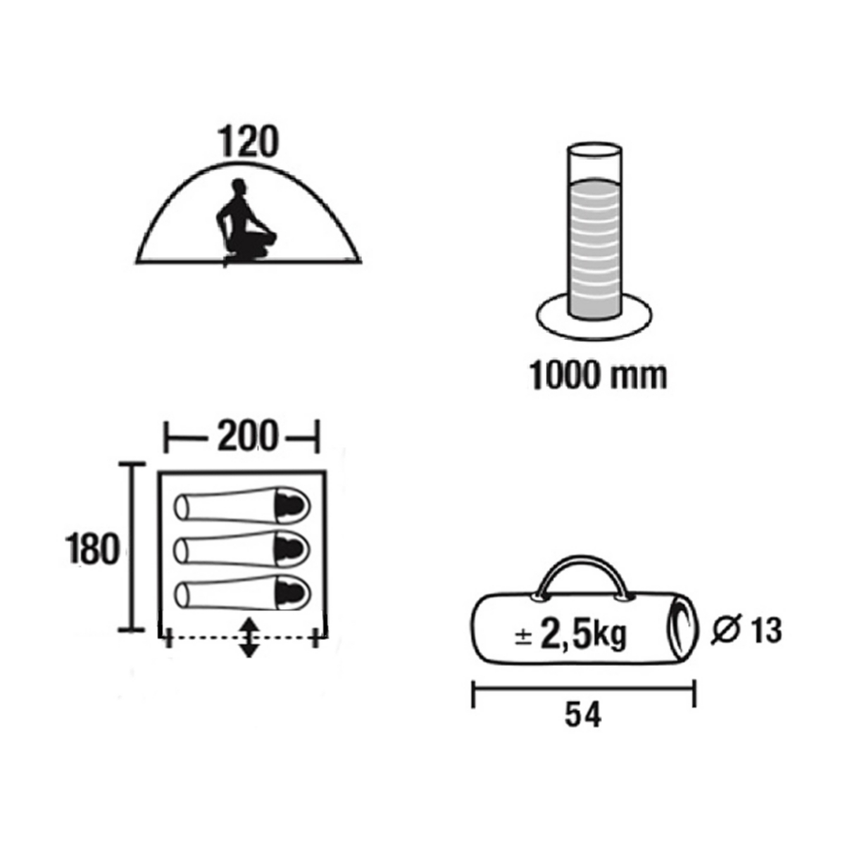 Палатка Green Glade Vero 3
