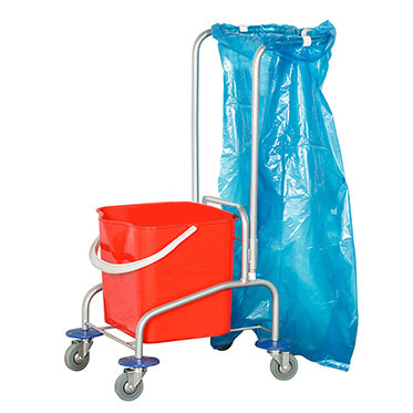 Алюминиевая одноведерная тележка без отжима