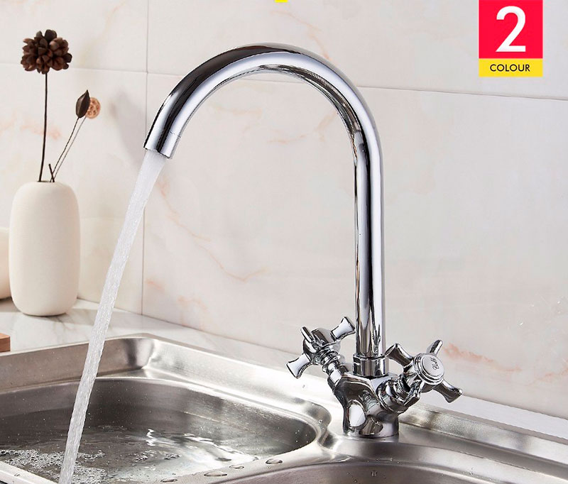 СМЕСИТЕЛЬ ДЛЯ КУХНИ LEDEME L4311A-2, ЛИТОЙ ИЗЛИВ