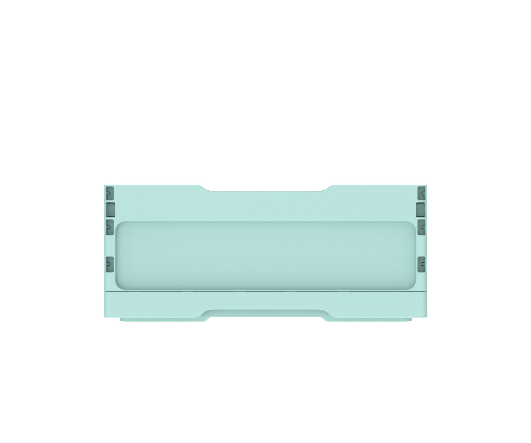 Ящик складной с кнопками-фиксаторами мята АП 483, комплект 14 штук