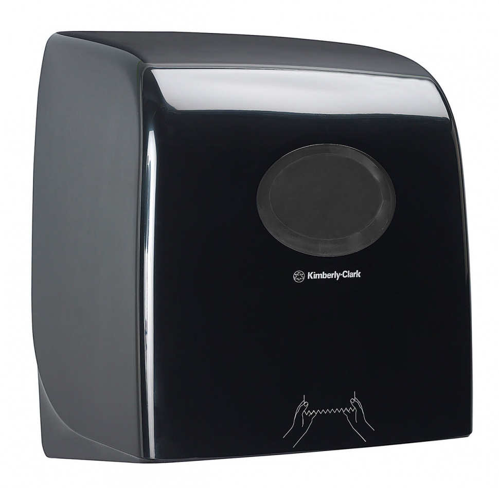 Диспенсер для рулонных полотенец Kimberly-Clark Aquarius Slimroll чёрный 7185
