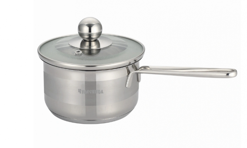 Ковш из нержавеющей стали c крышкой ЧУДЕСНИЦА КВ-3602