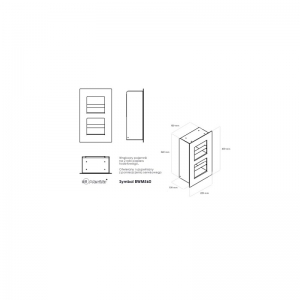 Диспенсер 2-х бытовых рулонов, встраиваемый в стене "MERIDA DRAGON VANDALPROOF" BWM560