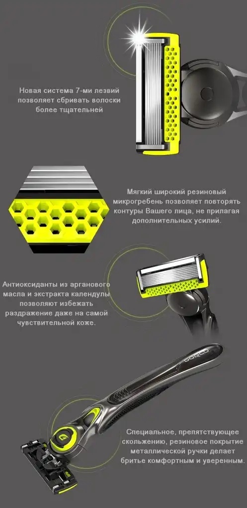 Бритвенный станок Dorco Pace 7