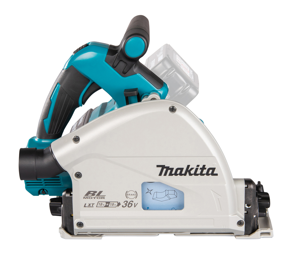 Пила погружная дисковая аккумуляторная Makita DSP600Z LXT 18В X2, 2500 – 6300 об/мин, 165 мм, без акб и ЗУ