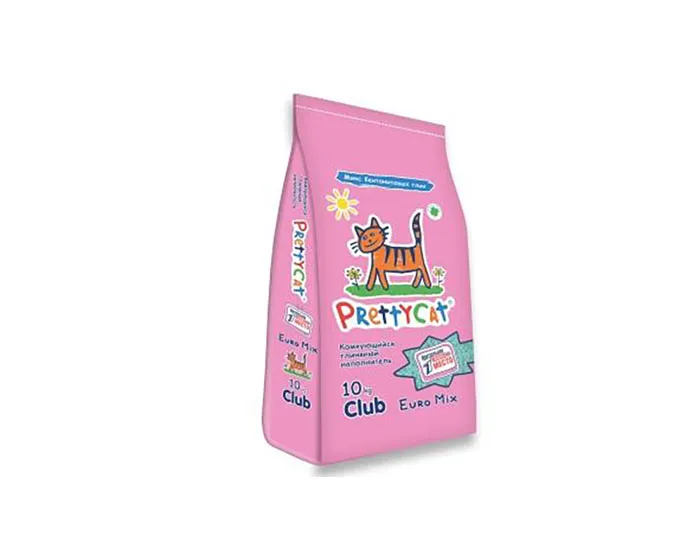 PrettyCat наполнитель комкующийся для кошачьих туалетов Euro Mix 10 кг