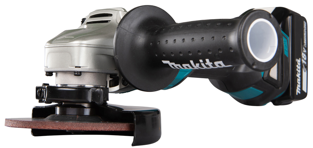 Угловая шлифмашина аккумуляторная Makita DGA506RME LXT 18В, 125 мм, 8500 об/мин, 2х4.0 Ач Li-ion