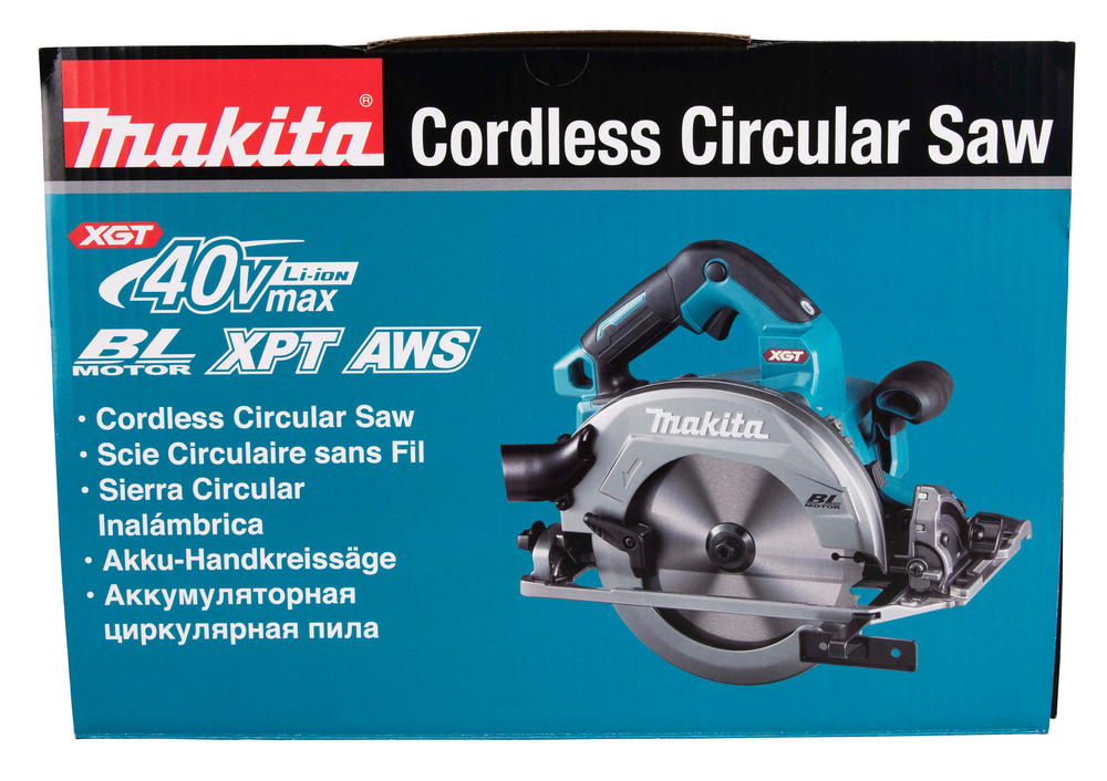 Пила дисковая аккумуляторная Makita HS004GZ Li-ion, 40В, XGT, 190/185 мм, 6000 об/мин, без акб и ЗУ