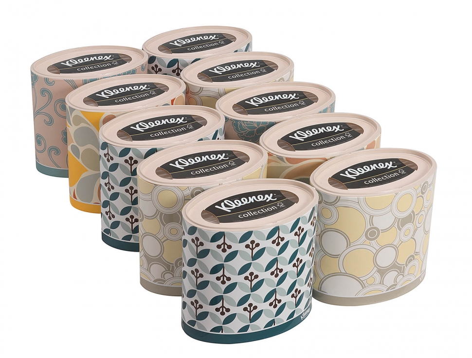 Гигиенические салфетки настольные Kimberly-Clark Клинекс 8826, трехслойные