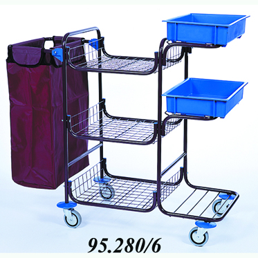 Тележка для горничной «Спектр» базовая модель 95.280