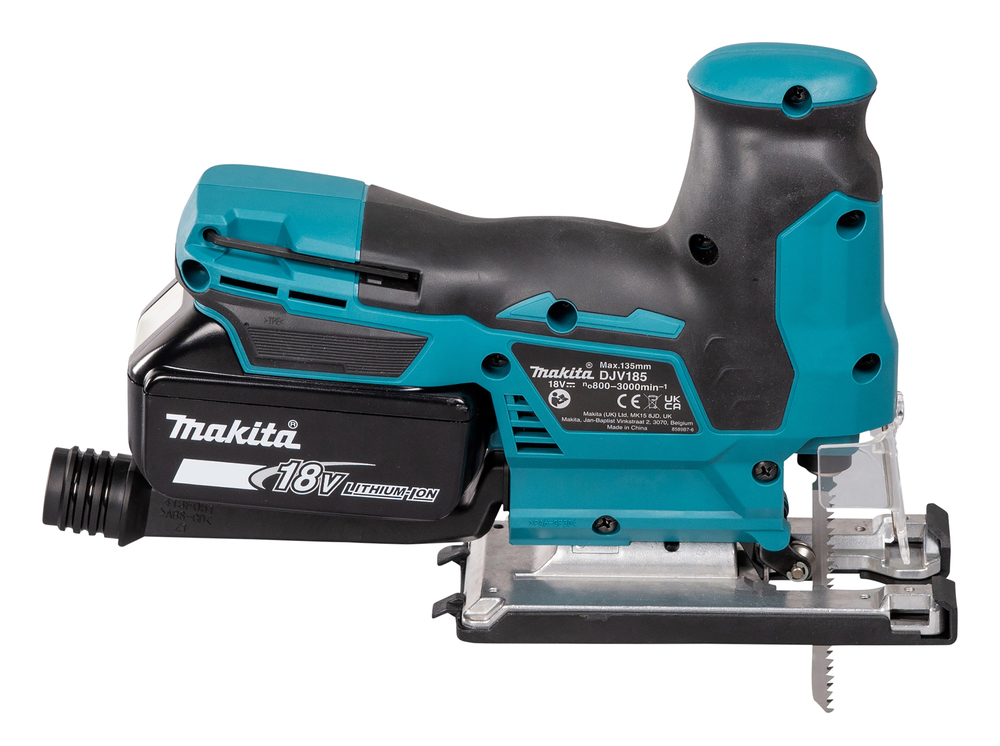 Лобзик аккумуляторный Makita DJV185Z LXT 18В, BL, Soft no Load, XPT, ход 23 мм, плавный пуск, поддержание оборотов п, без акб и ЗУ
