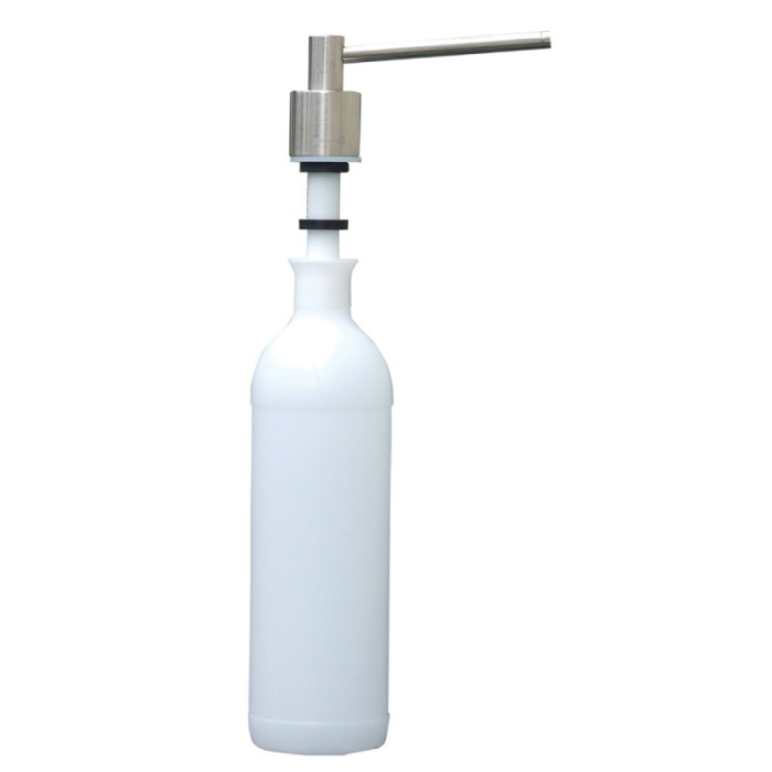 Дозатор монтируемый на столешнице, цилиндр, матовый MERIDA DWM103, 1л