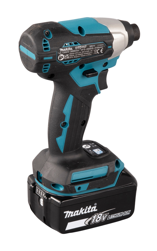 Шуруповерт ударный аккумуляторный Makita DTD157RTJ LXT 18В, 2х5.0 Ач, 140 Нм, 3000 об/мин