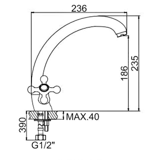 СМЕСИТЕЛЬ ДЛЯ КУХНИ LEDEME L4219