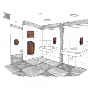 Диспенсер туалетной бумаги MINI MERIDA UNIQUE ECO LINE BUH277