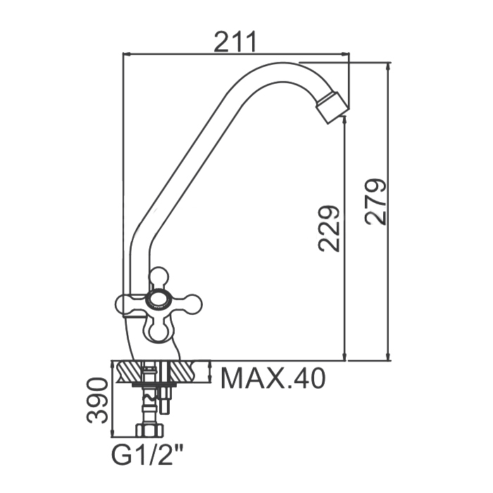 СМЕСИТЕЛЬ ДЛЯ КУХНИ LEDEME L4519