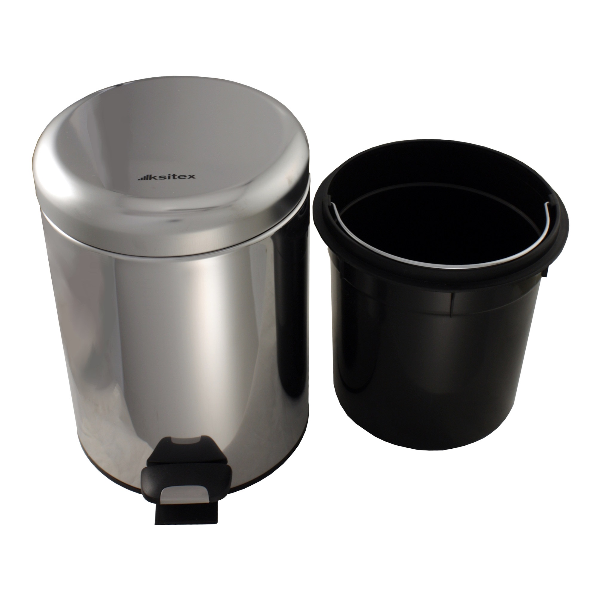 Урна с механизмом поднятия крышки Ksitex BGR-5S (блестящая)