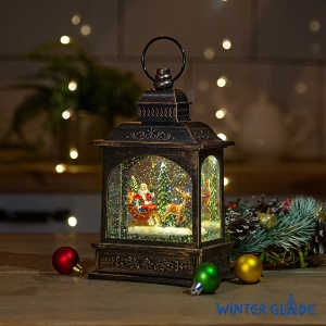 Новогодний фонарь Winter Glade Санта-Клаус на санях