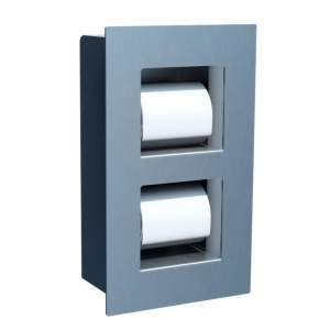 Диспенсер 2-х бытовых рулонов, встраиваемый в стене "MERIDA DRAGON VANDALPROOF" BWM560