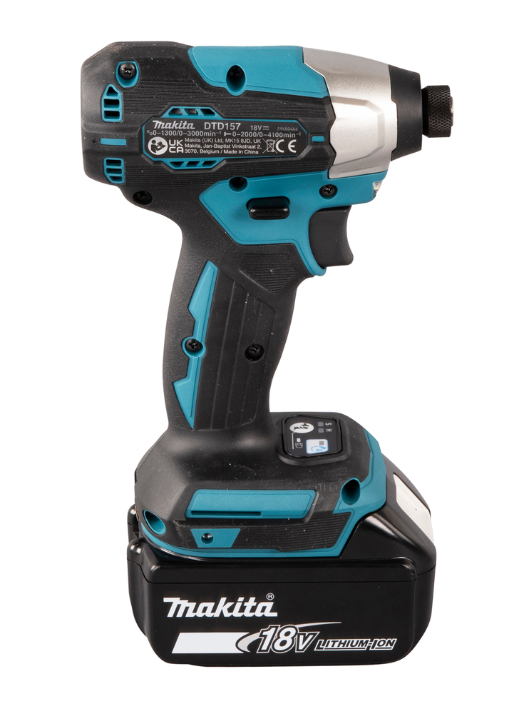 Шуруповерт ударный аккумуляторный Makita DTD157RTJ LXT 18В, 2х5.0 Ач, 140 Нм, 3000 об/мин