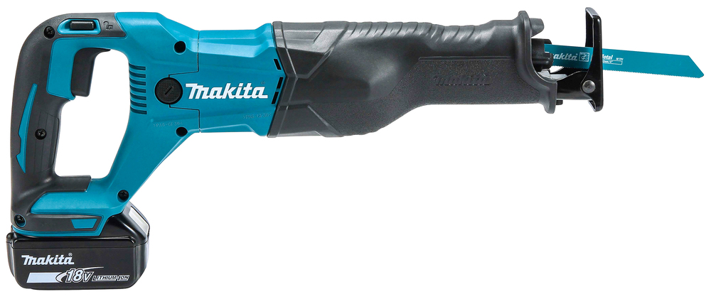 Пила сабельная аккумуляторная Makita DJR186RFE LXT 18В, 0 – 2 800 об/мин, 32 мм