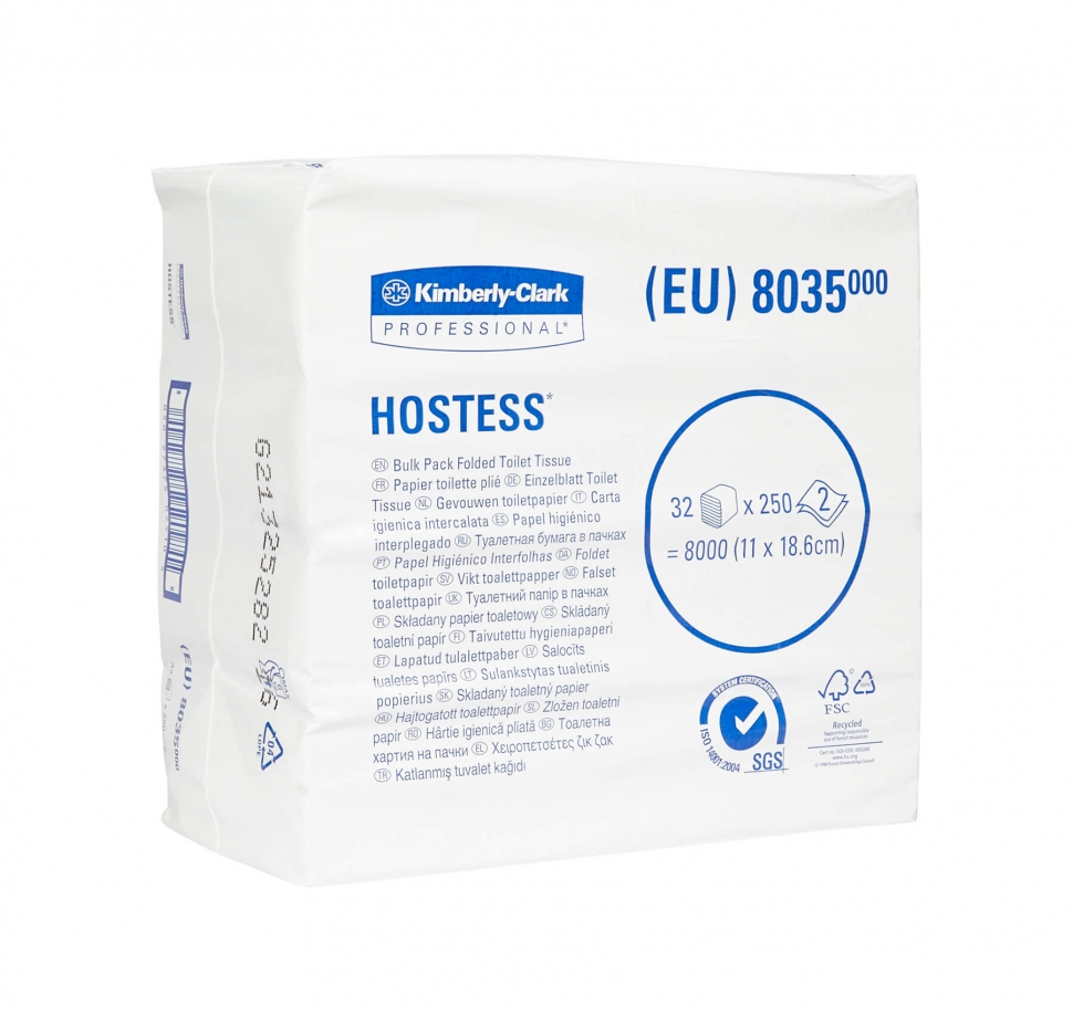 Туалетная бумага в пачках Kimberly-Clark HOSTESS 8035