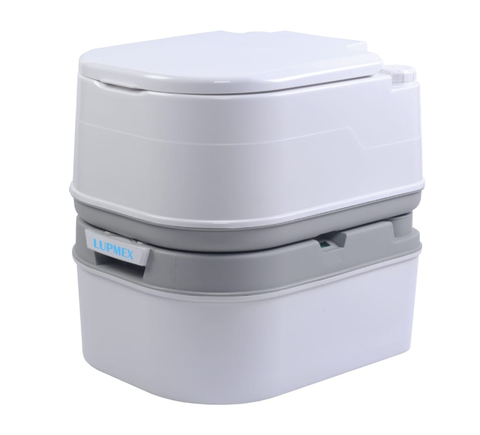 Биотуалет Lupmex, белый с серым 79002 с индикатором							